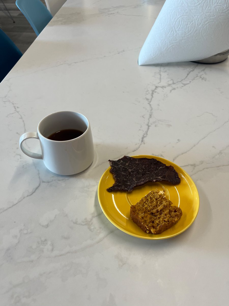 In case you were curious, this is the diet of the 10x engineer.

Includes delicious pumpkin bread made by <a href="/PancakeXcat/">Pancake Cat ✨</a>