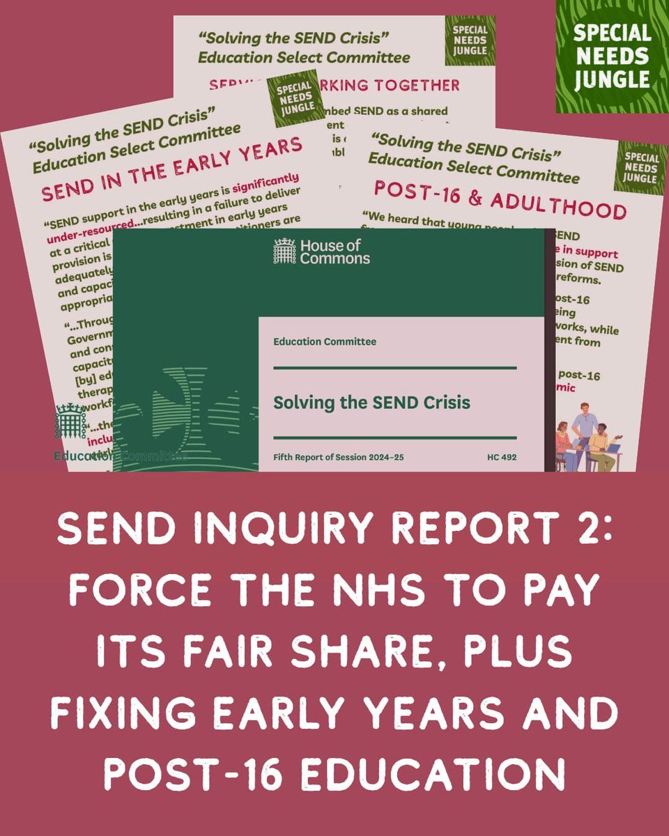 On SNJ Today: We look at either end of the #EHCP age range: Early Years and Post 16. Plus we examine proposals to compel the NHS to pay its fair share in SEND,  By <a href="/CutScenesUK/">Cut Scenes</a>  <a href="/sharon_l_smith/">Sharon L. Smith</a> &amp; <a href="/TaniaLT/">Tania Tirraoro FRSA - Special Needs Jungle</a>   specialneedsjungle.com/send-inquiry-2…