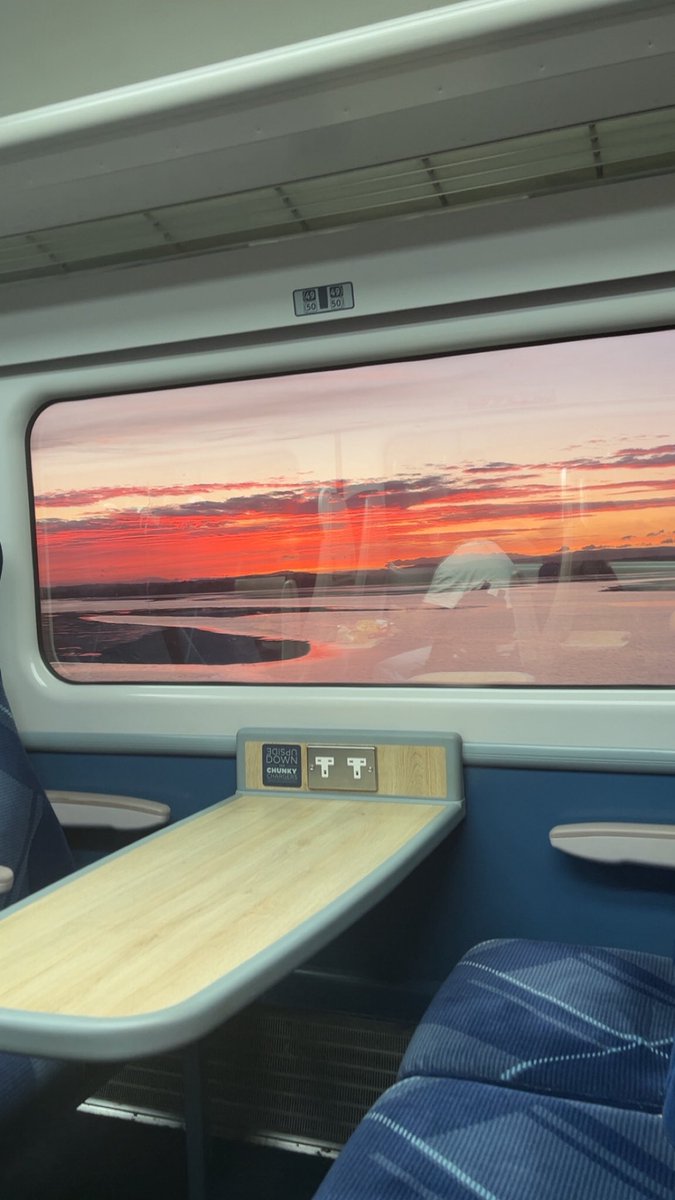 Let’s ignore the guy sat in front of me, who was eating Pigs in Blankets crisps earlier on (it’s still September!), but this sunset at Montrose was 10/10.*

*should have sat at the other side…