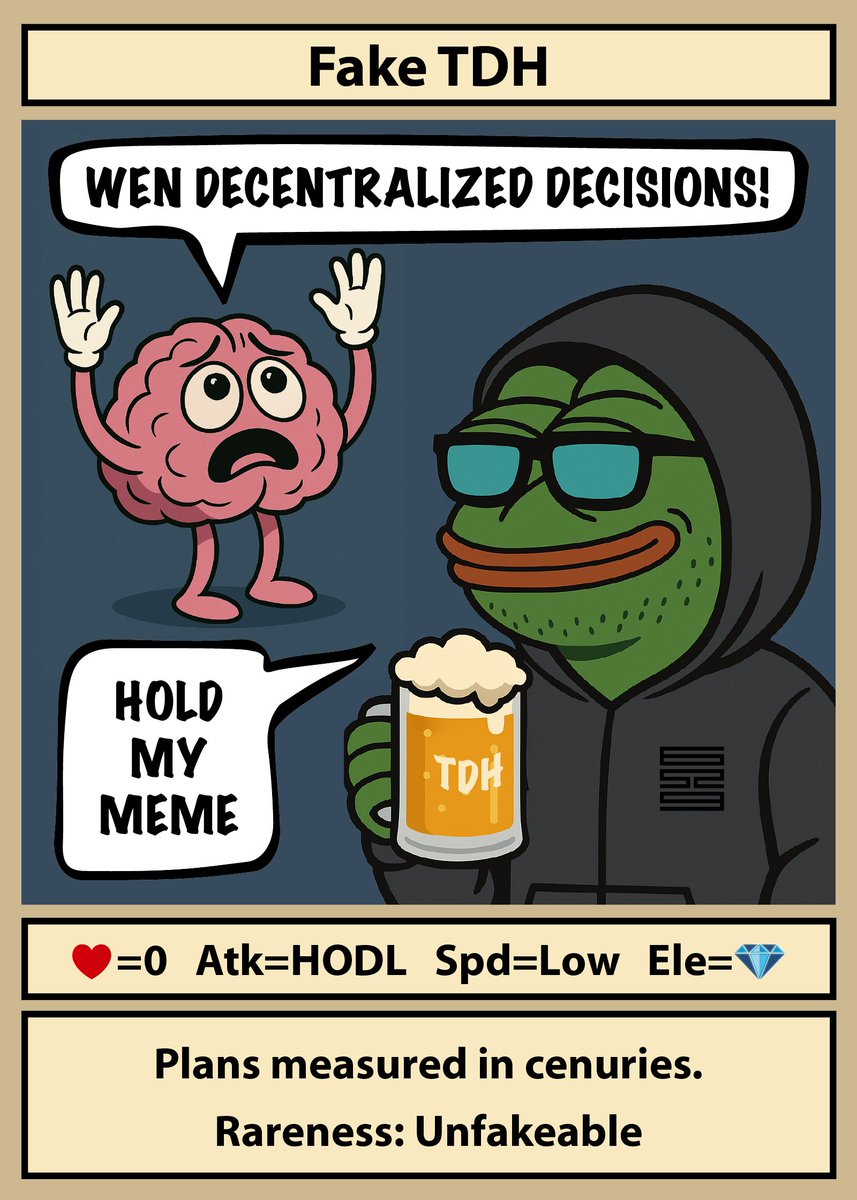 FAKETDH is live on Counterparty 🐸🧠🍺
#FakeRares #Counterparty #Bitcoin #Pepe #TDH