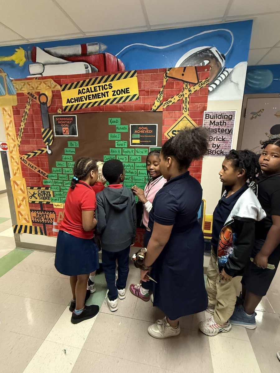 🚀📊 Our students are checking the Acaletics Achievement Zone wall with excitement!
✅ Green is the Goal — and they’re working hard, brick by brick, to reach it!
#BuildingALearningLegacy #RocketPride #EPLC <a href="/BcpsSto/">BCPS School Transformation Office</a> <a href="/BCPS_DeputySupt/">BCPS_DeputySupt</a> <a href="/baugh_dr90223/">Dr. Francine Baugh-Stewart</a>