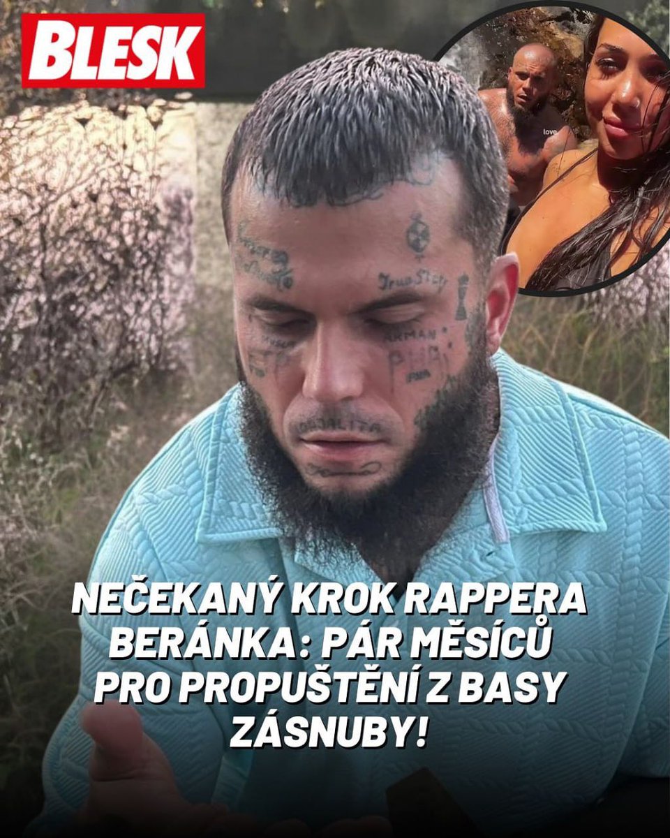 blesk_cz's tweet photo. Český rapper Leo Beránek opět vzbudil pozornost. Jen pár týdnů poté, co byl propuštěn z vězení, kde si odpykával sedmiletý trest kvůli sérii napadení, přišel s notně překvapivým oznámením o zásnubách s jeho novou partnerkou Larisou. Fanoušky tím notně zaskočil... i rozdělil.

📎 Celý článek na https://t.co/qstEm6g1Zt. Link najdete v biu.