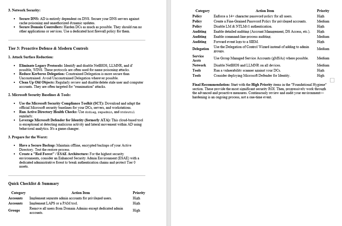 ramarko1's tweet image. Active Directory Security Hardening tips 

#serveradministration #ServerAdmin #НИС #фтн #FTN #networking #NKT #racunarskemreze #Microsoft #zaštitapodataka #telekomsrbija #hse #geografija #EPS #pravo
