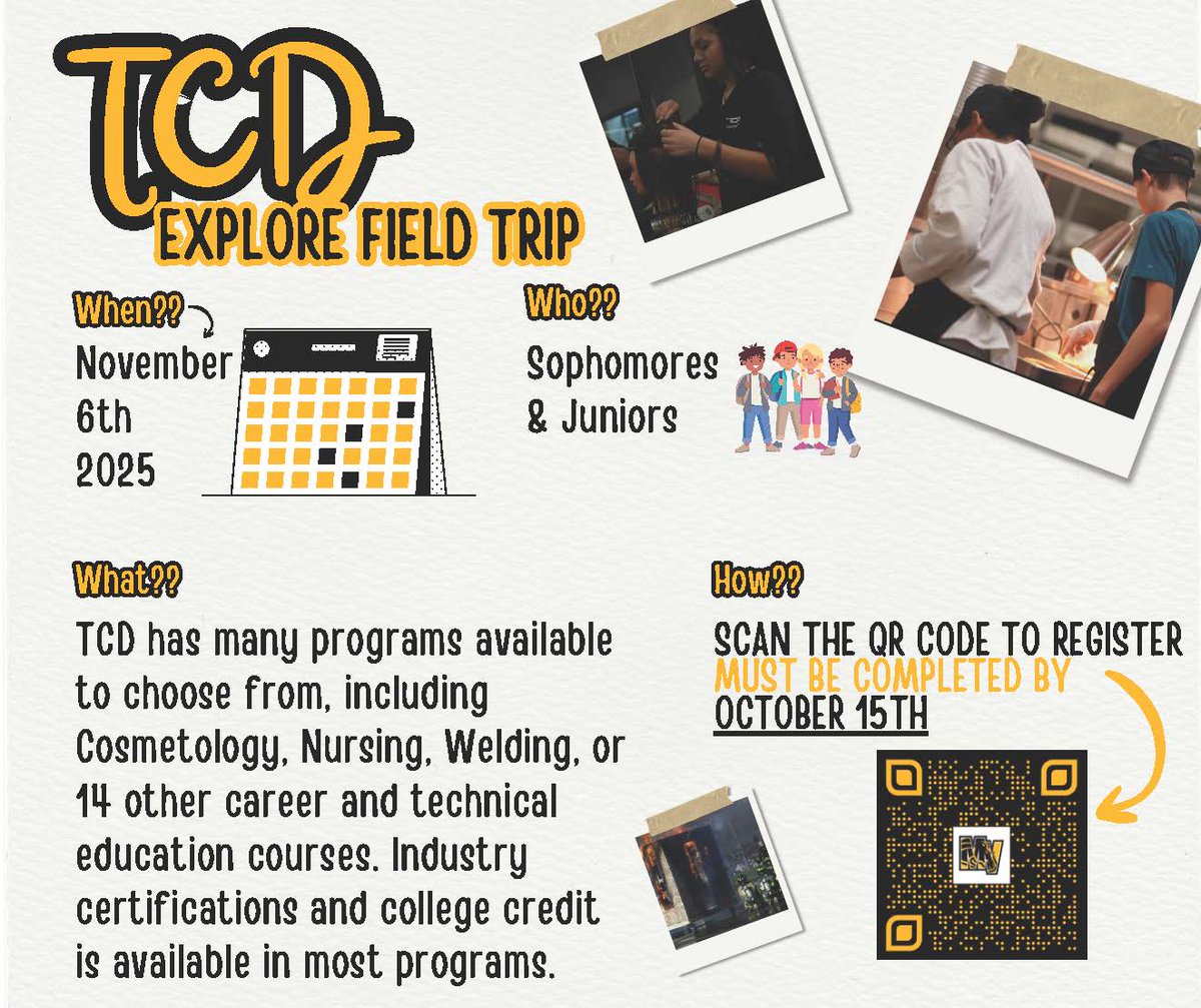 10th &amp; 11th graders interested in TCD?  Attend the TCD Field Trip on Thursday November 6th!
