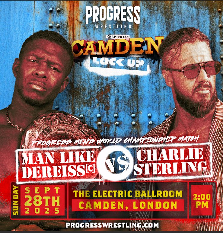 ThisIs_Progress's tweet image. 🔥 The Undefeated Streak... Meets Its Match 🐉

Charlie Sterling is on a five-match undefeated streak post Smokin&apos; Aces. 

His only singles defeat in that period came via your new PROGRESS Men’s World Champion, Man Like Dereiss.

Sterling looks to avenge his sole setback, while…