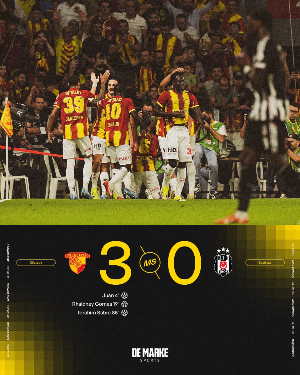 Namağlup Göztepe, sahasında Beşiktaş'ı devirdi.