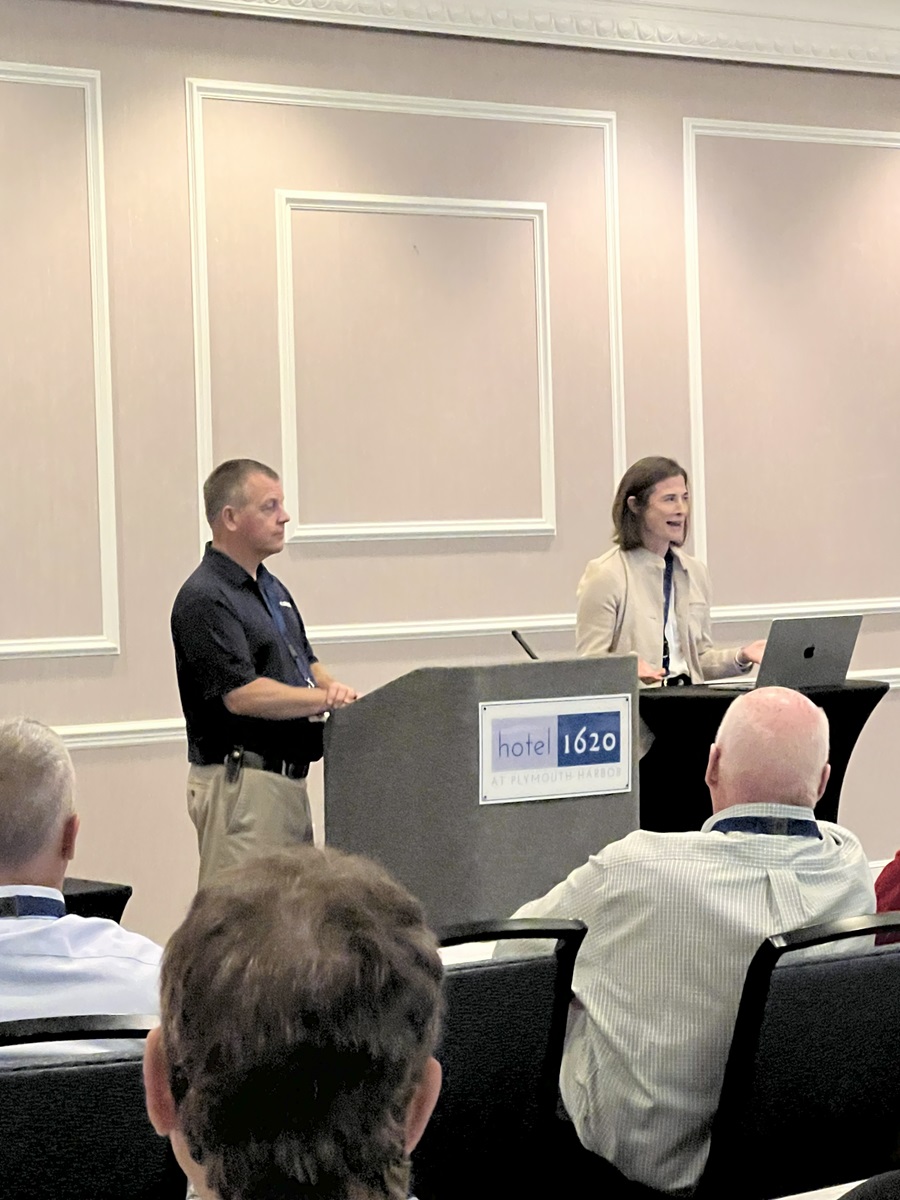 publicpowerorg's tweet image. 🔒 At MEAM’s General Managers&apos; Meeting yesterday in Plymouth, MA, APPA’s Adrienne Lotto &amp;amp; LELWD&apos;s Nick Lawler shared their insights on cyber &amp;amp; grid security threats and how #PublicPower can help mitigate them. 👏 Thanks to MEAM for a great meeting and an important discussion!