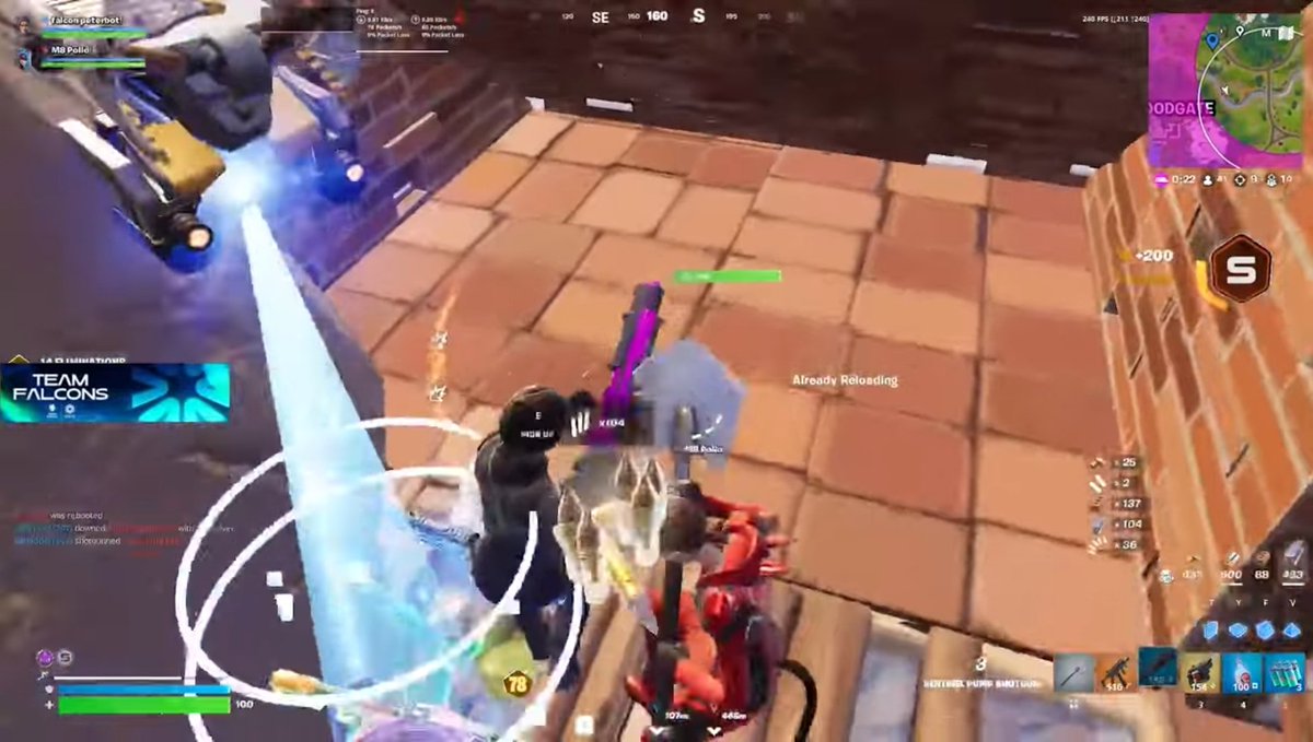 Saniifu's tweet image. 見えにくいけどPeterbotがチャニ&amp;amp;アイスブレイカー&amp;amp;C5C2紫スラープラップ使ってる！？
このくみあわせできょうはフォトナしよう
ディオDiv1カップ動画より引用→youtube.com/watch?v=OXu_ZN…
#Fortnite #peterbot #falconwin #フォートナイト