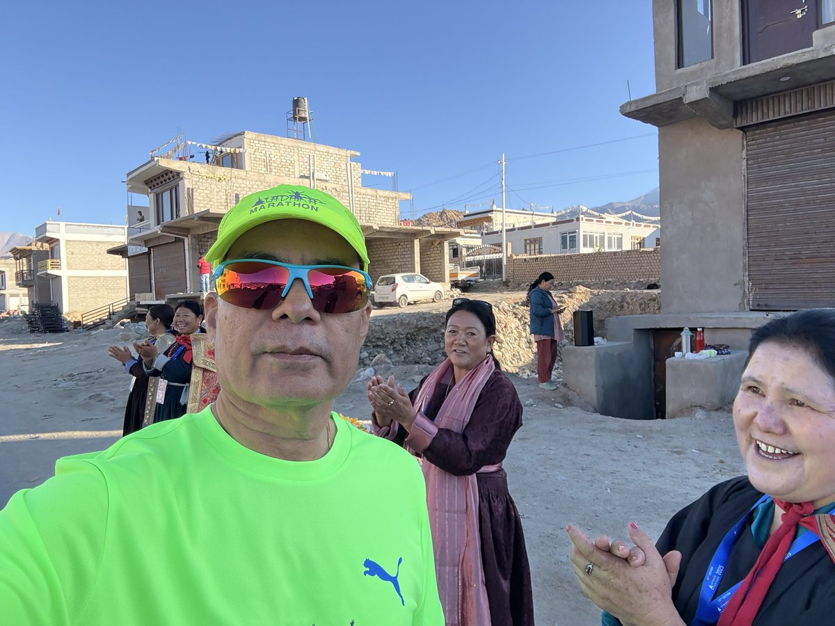 Thank you, Ladakh, for the memories ❤️ This marathon gifted me love, respect, and future empowerment.