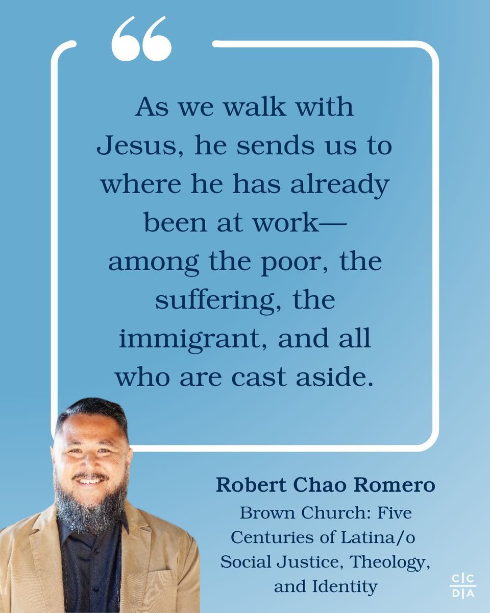 “As we walk with Jesus, he sends us to where he has already been at work—among the poor, the suffering, the immigrant, and all who are cast aside.” - Robert Chao Romero, Brown Church: Five Centuries of Latina/o Social Justice, Theology, and Identity 

#weareccda