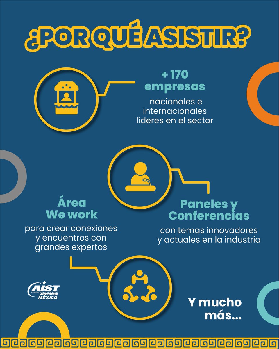 💥 ¡ExpoAcero 2026 del 23 al 25 de marzo en Boca del Río, Veracruz!

🫵🏼 Sé conferencista, expositor, patrocinador o asistente. 

🔗 Regístrate aquí: aistregistro.com/registro-expoa…
🤳🏼 Chatea con nosotros: walink.co/6be787

#expoacero #acero #Veracruz