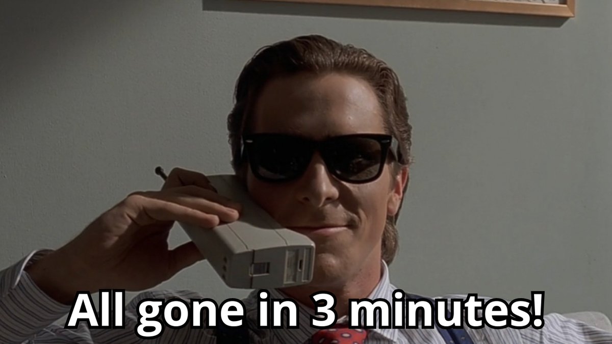 Today was fun at <a href="/songoncardano/">$SONG on Cardano</a> 🎶 In just 3 minutes, SOLD OUT. All NFT songs are gone. 
Huge thanks to the amazing $SONG community and the entire <a href="/stuff_io/">Stuff.io</a> team for the support. 
The story continues. 
WE ARE LONG ON $SONG AND WE OWN OUR $STUFF