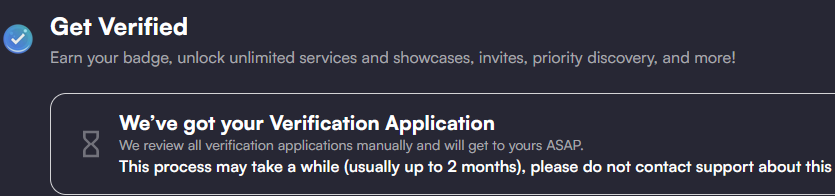 > tries to get verified for months
> the literal day after I announce my big sleep indefinite hiatus