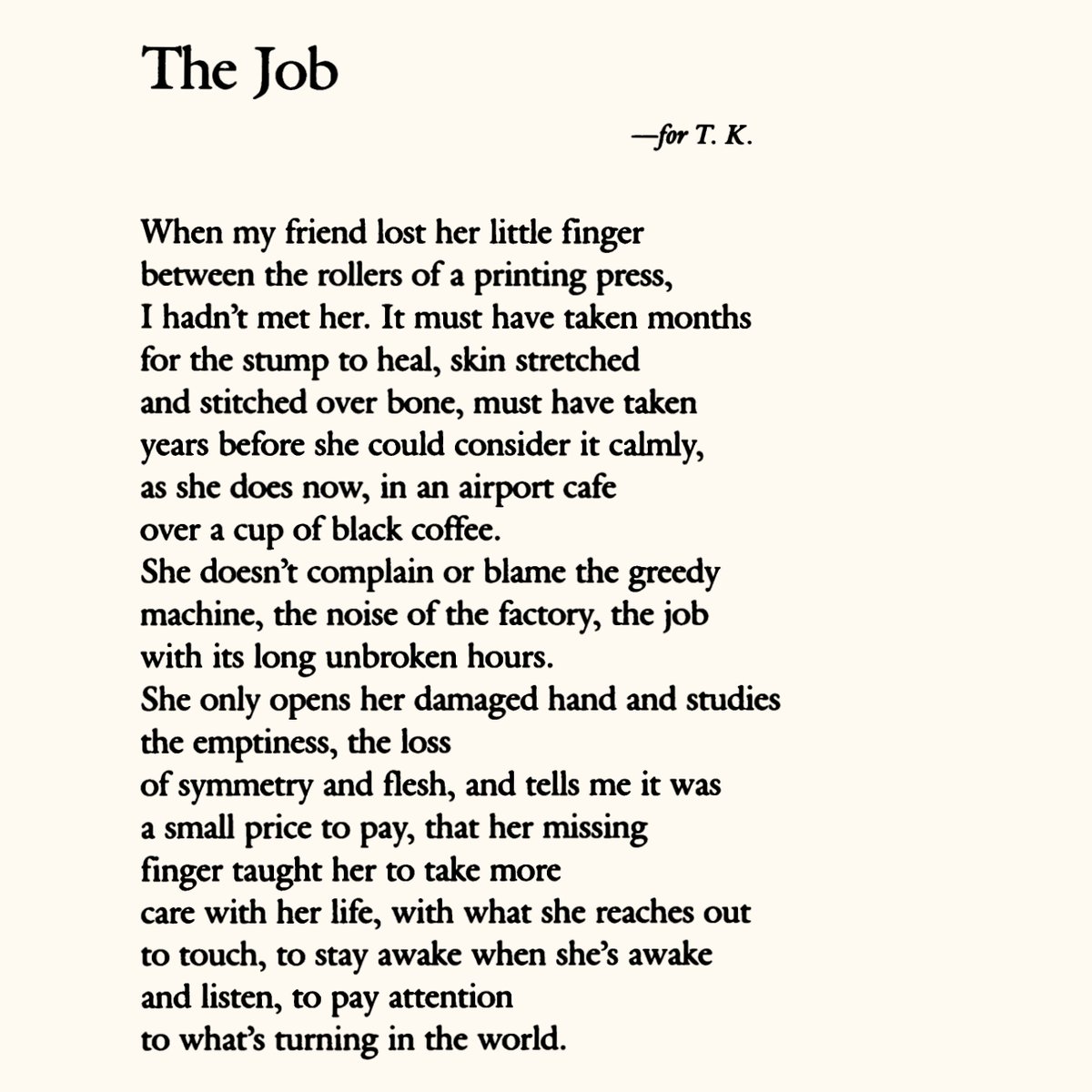 phillip crymble (@phillipcrymble) on Twitter photo One more poem by Dorianne Laux, this one about limb difference One more poem by Dorianne Laux, this one about limb difference