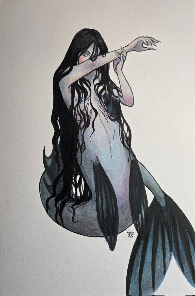 FairshadowMakes's tweet photo. Shadow 🫧🖤
ink and acrylic. 2025 https://t.co/ejPpAIktdG