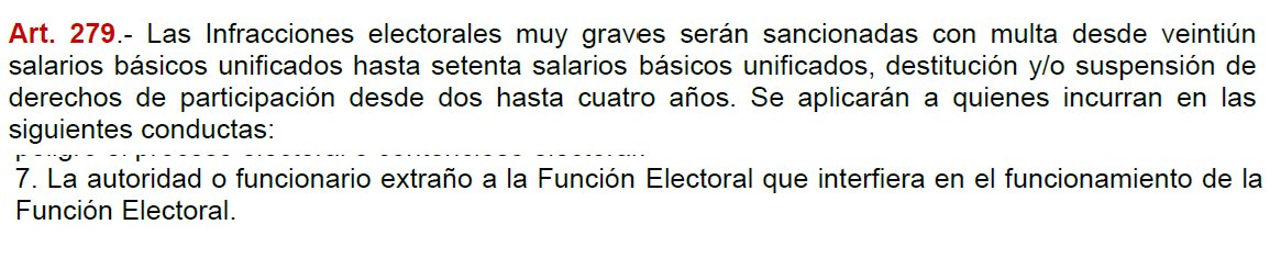 Es un mito que el CNE sea máxima autoridad nacional el periodo o proceso electoral. 
En periodo electoral hay un deber de colaboración de la administración pública al proceso. Art. 21 Cod Dem.
En caso de NO prestar esta colaboración del proceso electoral por no colaboración en el