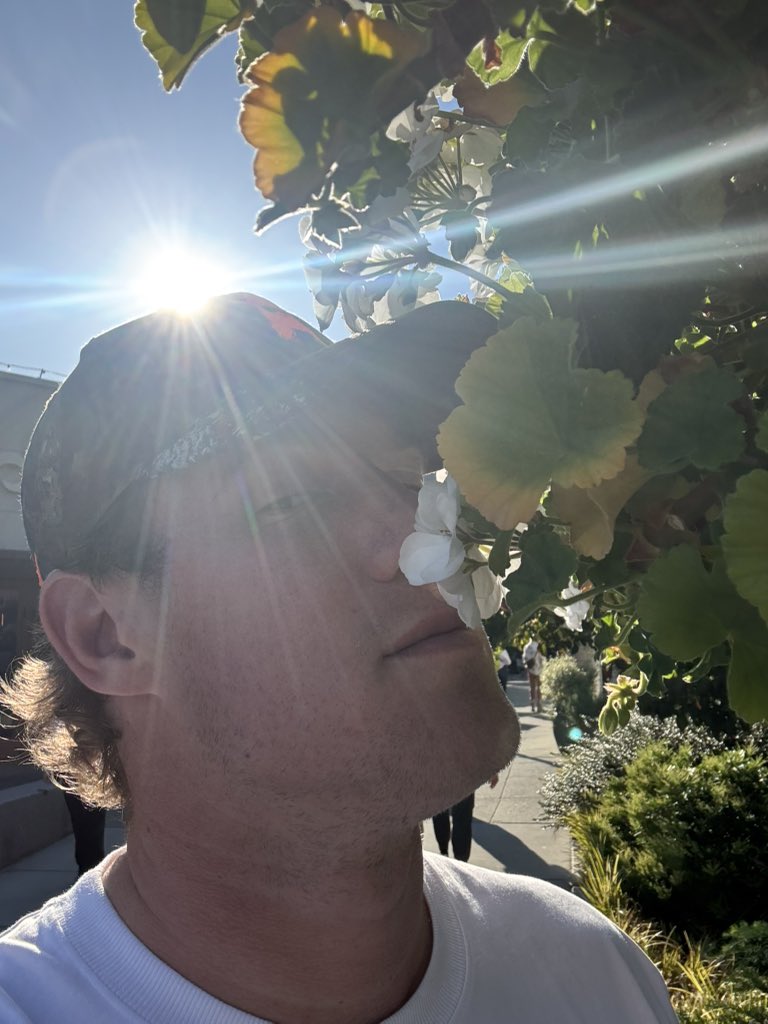 Stop and smell the roses.