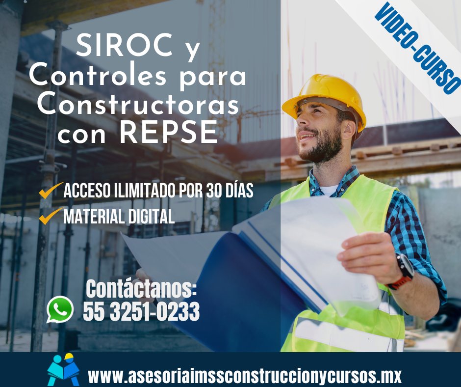 AFICasesoria's tweet image. 📌 Domina la plataforma #SIROC y presenta tus avisos de obras sin complicaciones.
✔️ Aprende con nuestro video-curso especializado para constructoras con #REPSE.
Adquiérelo aquí👉🏼 bit.ly/46bth3a
#obracivil #constructoras #construcción #ingenierocivil #arquitectos