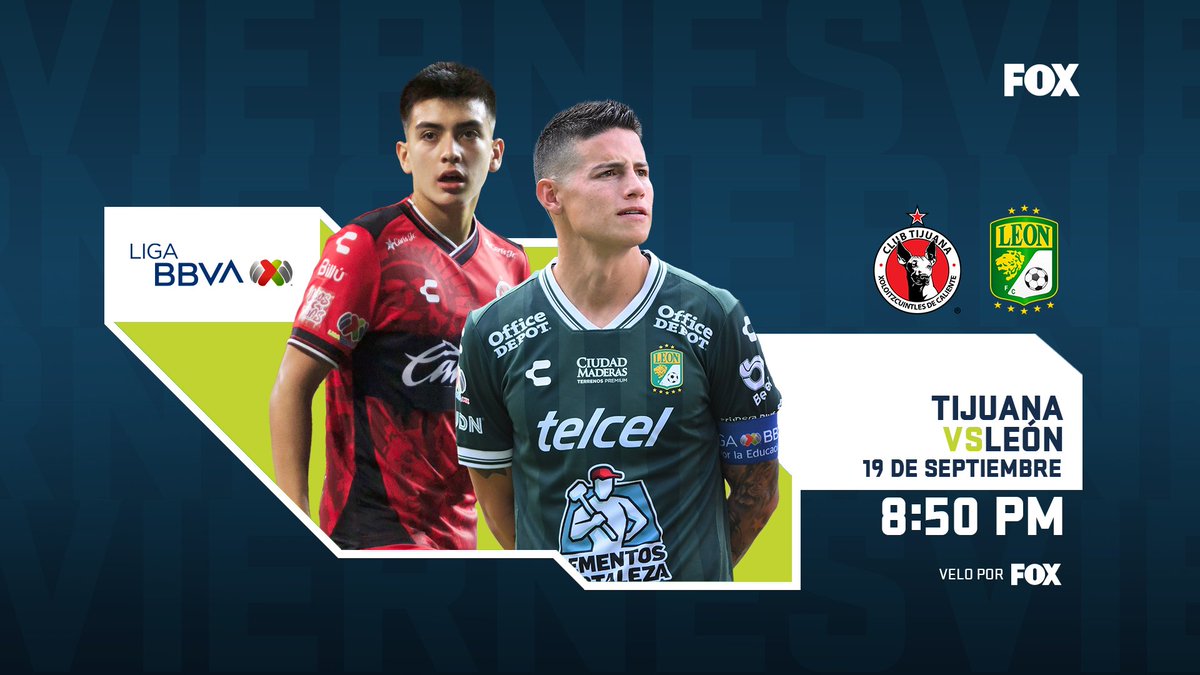 JGSands20's tweet photo. 🇲🇽 | #LigaBBVAMX

Tijuana v Club León
📅 Viernes 19 de Septiembre 
⏱️ | 21:00 Hrs 🇲🇽 
📺 | #CalienteTV
🎙 | @RaulOrvananos
🎙 | @topovalenzuela6
🎙 | @5FerNavarro 
🎙 | @loretro1 https://t.co/uBiZxY97Cf