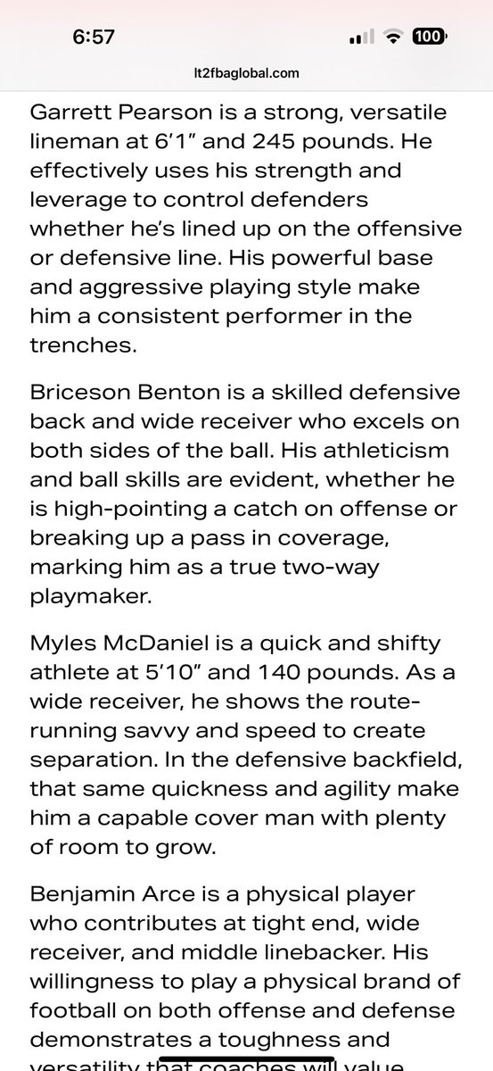 Thanks <a href="/LoganTillman/">Logan Tuley-Tillman</a> for the write up 🙏🏽 <a href="/PrepRedzoneKY/">Prep Redzone Kentucky</a> <a href="/jrhayes63/">Junior Hayes</a> <a href="/PurplesFootball/">BGHS Football</a> <a href="/KYFUTURESTARS/">Ricco Hughes</a> <a href="/WKURecruiting/">WKU Football Recruiting</a> <a href="/UANextFootball/">All-America Game</a>