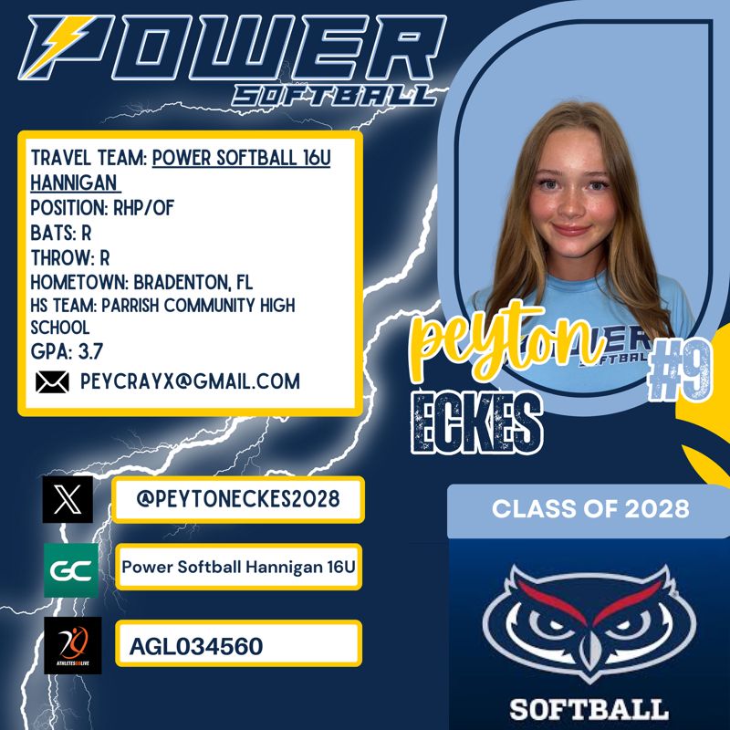 PeytonEckes2028's tweet image. I can&apos;t wait to step foot on the field @FAUSoftball team camp tomorrow and show what i can do!! Hope I get to see @madison_inscoe and @Makennaa_Lee !!! @CoachPetikS  @CoachJordanSB @sdoherty46 @newmz4 @PowerSBHannigan @espivey02
#softball #spin #pitcher #powerup @CoastRecruits…