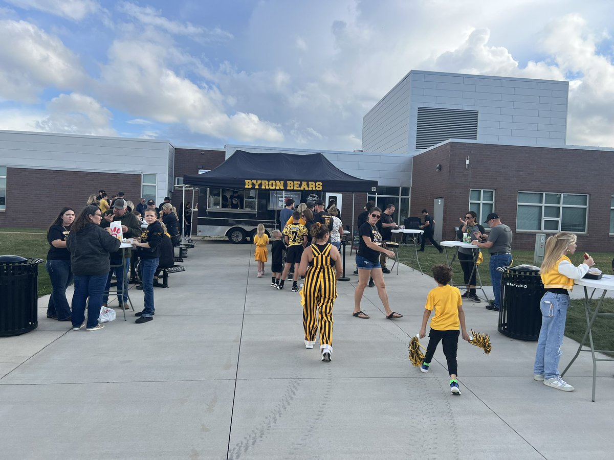 Wow…..What…..A…..Night. We sold 2.29 items a minute for two straight hours. Thank You #WeAreByron Community for support on this Homecoming Night. 
#ByronBears <a href="/ByronBears/">Byron Public Schools</a>