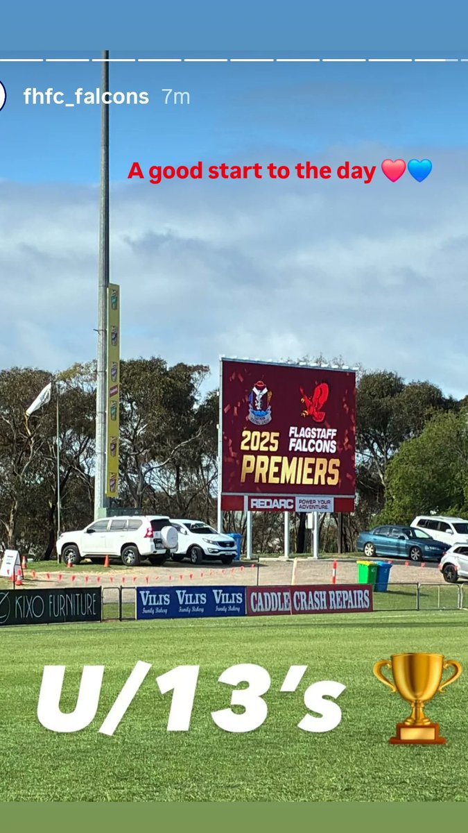 Stephanie85WAGY's tweet image. Flagstaff Hill may not be in the A Grade GF this year, but U13s have started the day off well #Flaggies 🏆