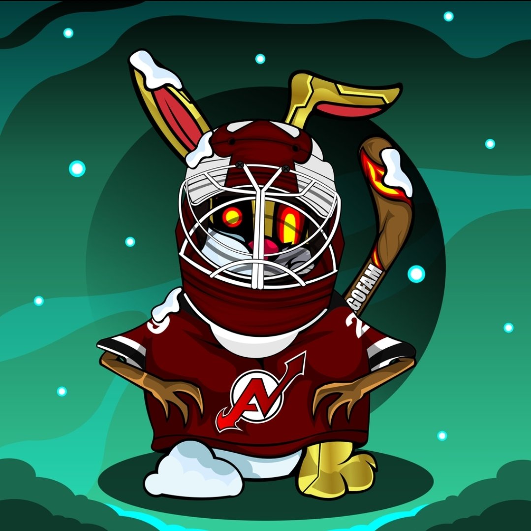 JoeJoBabbitNFT's tweet image. Finally used my @AlgolemNFTs custom golumate.
It's combo of JoeJo, SnowMan and @NJDevils
Can't wait for the season to start!!!