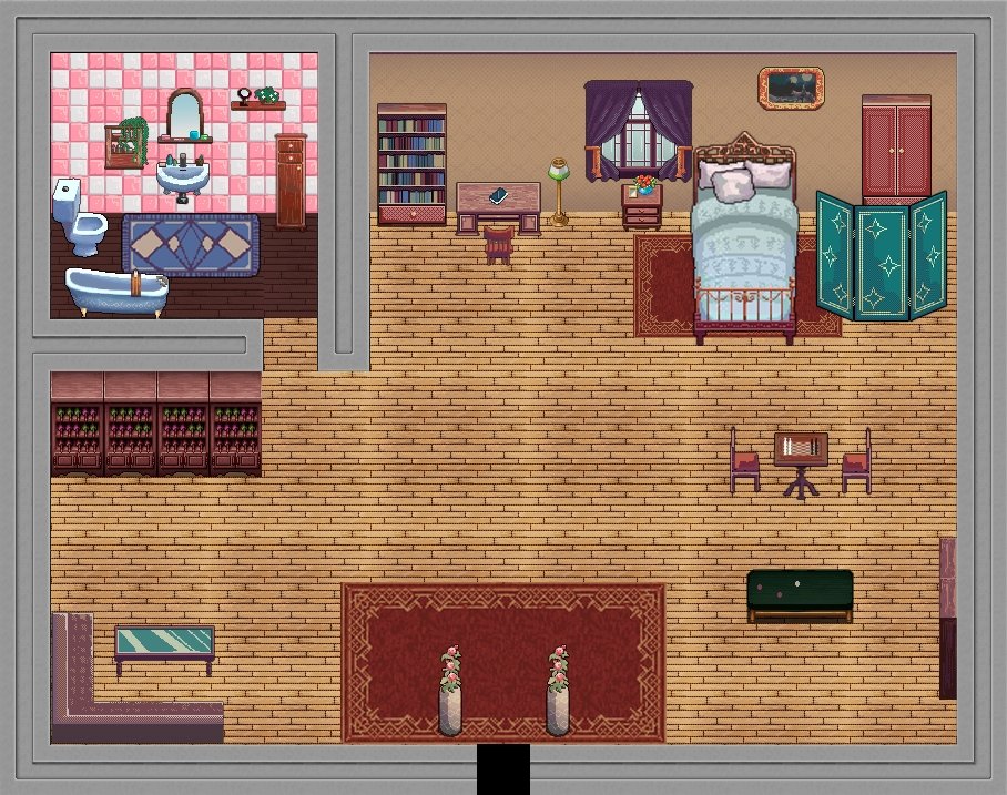 Another room from the house.

#visual_novel #vn #videogame #indie #indiedev #gamedev #steam #rpg_maker #otome #otomegames #indiegames #indiegame #IndieGameDevs