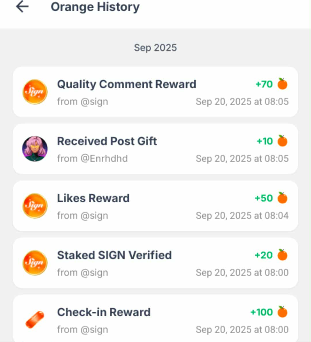 Daily checklist 
Check in reward ✅ 
Staked sign verified ✅ 
Likes reward ✅ 
Quality comment reward ✅ 

Forever grateful $sign
<a href="/sign/">Sign 🧡👀</a> 
<a href="/ethsign/">Sign</a> 
<a href="/0xzoe_im/">Zoe Chen 🧡👀</a> 
<a href="/realyanxin/">Xin (Shin) Yan 閻欣</a> 
<a href="/0xbossj/">0xbossj.sign 🧡👀</a> 
<a href="/Tajudeen_10/">Tajudeen 🔶</a> 
<a href="/Farmie_KIND/">Farmie 🧡👀</a> 
<a href="/Bonakesh1/">Bonakesh</a> 
<a href="/shielacomia29/">🍊SHIE🧡SIGN</a> 
<a href="/wencysign/">Wency.sign 🍊 | SUPRA ❖,❖</a>
