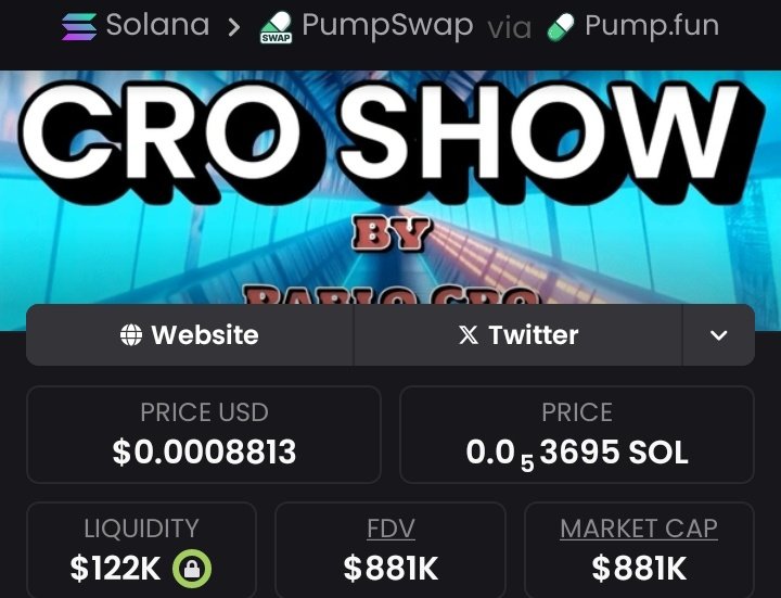 Ryan_stev_'s tweet image. ⚡ Big Gains with #Croshow!
$71K ➝ $881K — a clean 12.4x rocket 🚀🔥
Smart entry, powerful exit — my TG keeps hitting back-to-back wins. 📈💎

CA: 
9tTRFq88NeZFpD2DcSZDMEvkvHtLivBeYd1w5Chfpump