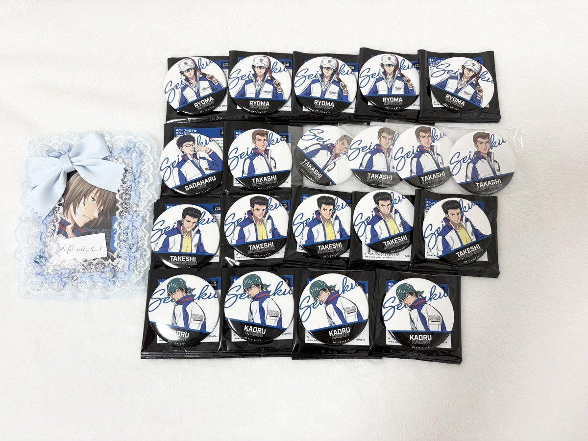 【交換 仮約束 譲渡】テニスの王子様 テニプリ 缶バッジ テニフェス

譲 越前 乾 ☆河村 ☆桃城 海堂

求 不二 or 定価+送料 or 本日現地手渡し

譲渡の場合：越前・海堂は☆を含む方優先

縮めて優先

お気軽にお声かけください