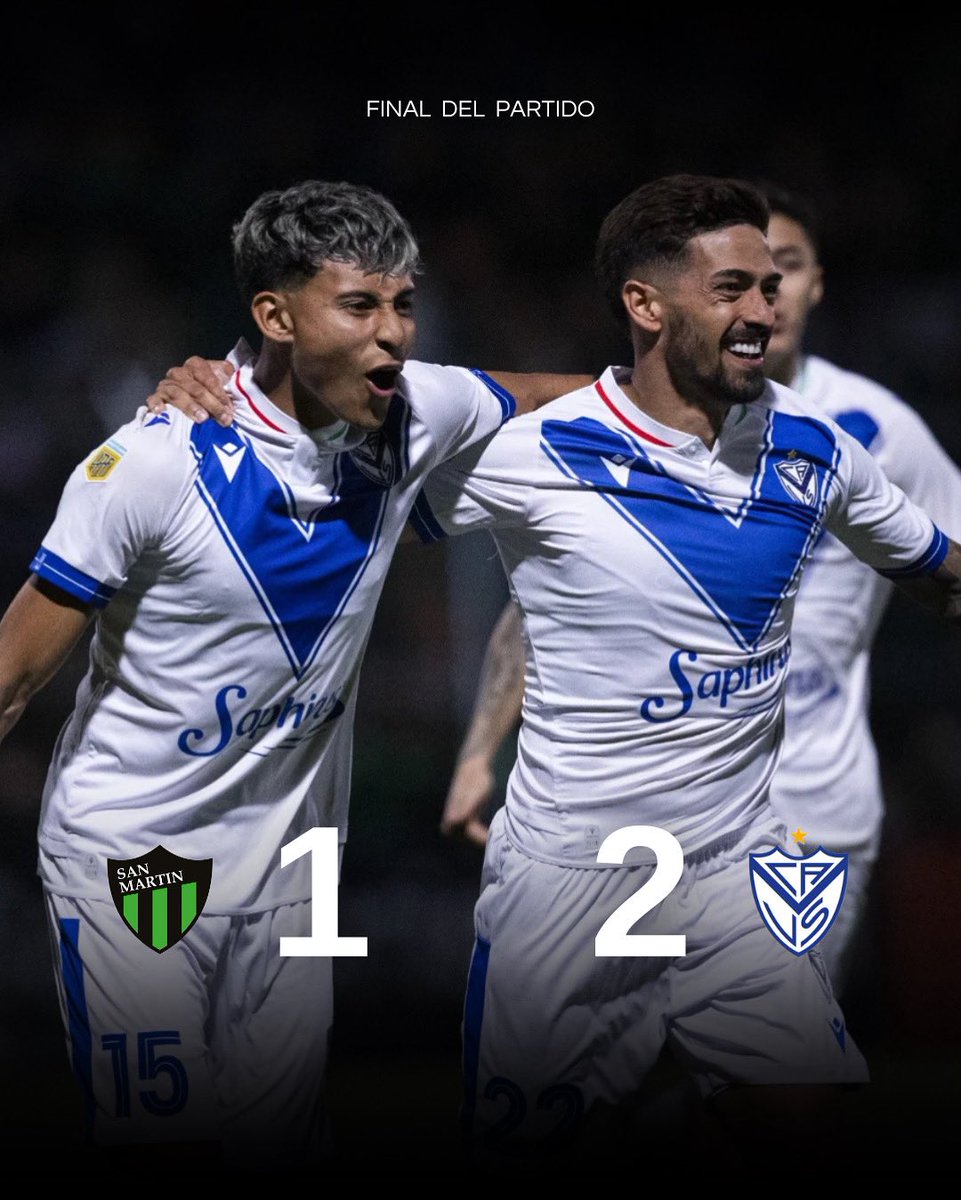✅ Final del partido.

🔵 El fortín derrotó 2️⃣ - 1️⃣ a San Martín en la novena fecha del Torneo Clausura 🏆

⚽️ M. Lanzini (10').
⚽️ D. Godoy (46').