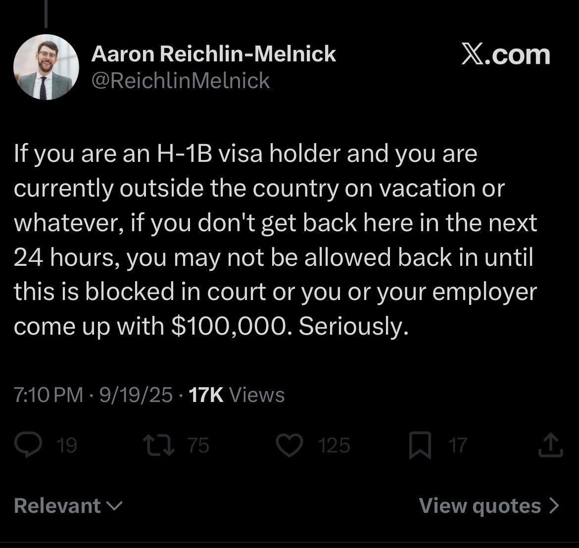 There are huge numbers of indians who got their H1B and then moved back to india and work remotely. All of these scammers are going to be absolutely screwed. Just incredible.