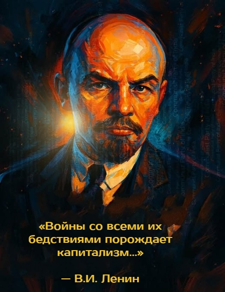 «Войны со всеми их бедствиями порождает капитализм…»
- В.И. Ленин