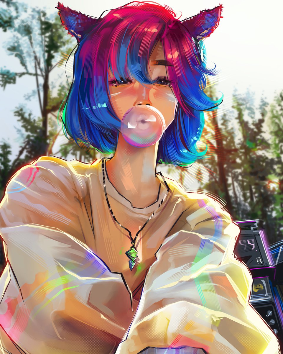 Inkmato's tweet image. Special thanks to @TheHildisFFXIV for giving me the opportunity to raffle off a free drawing. Congrats Tuya! Hope you enjoy your Miqo'te portrait! 🐈

#FFXIV #FFXIVART