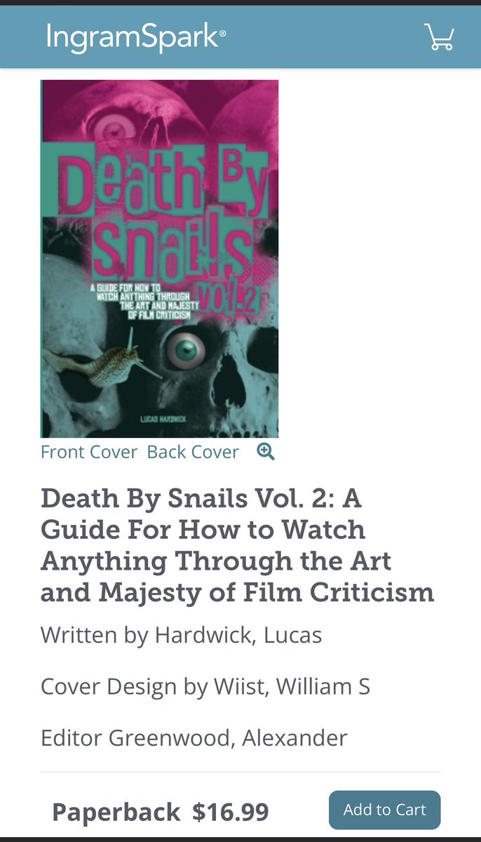 schmucas's tweet image. 💥Now available on #IngramSpark! 

Grab a copy of my book of film essays, inc. THE CURIOUS DR HUMPP, DRESSED TO KILL, AMERICAN PSYCHO, AMERICAN RICKSHAW, and more. @FilmsRadiance @ArrowFilmsVideo @filmarchive titles. Foreword by @diabolikdvd 

shop.ingramspark.com/b/084?params=a…