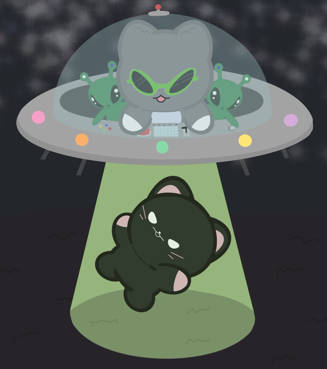 jibotonic's tweet photo. extraterrestrial sightin… oh and aliens too ig 👽 

#dreamcatcherfanart #mini_catcher https://t.co/3q4s22E3yl