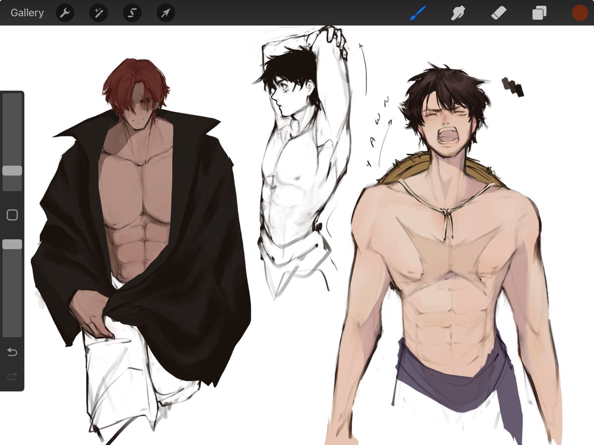coloured some old sketches
