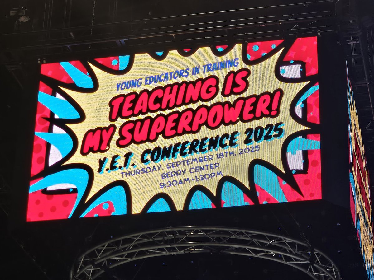 Maclle's tweet photo. Had a blast with our Cougars at the Y.E.T. conference! Future Teachers #Loading! π¨βπ« Effective Teachers Can Change The π!!! #TrainThemWhileTheyAreYoung @CyFairISD @cycreekhs https://t.co/pnBBD85Ofq