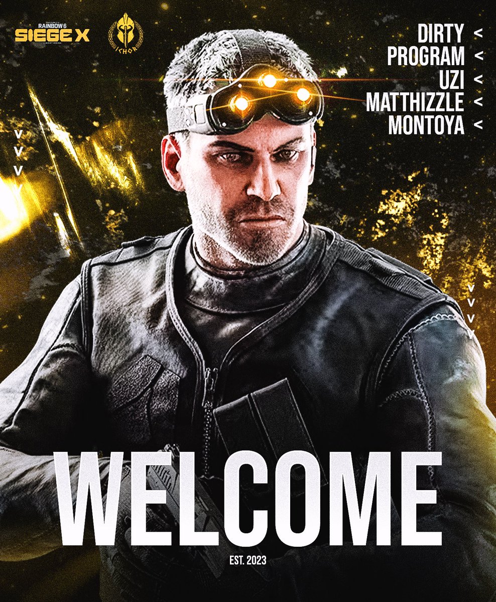 IchorSiege's tweet image. 🚨Big welcome to the new r6 roster! 🚨

@Mxntoya 🐴
@DirtyDollasR6 💵
@R6Program 👨‍💻
@UziSUCC 🛡️
@ Matthizzle 🤴

We can wait to see what these guys can cook up!! 💛
@Ichor_GG