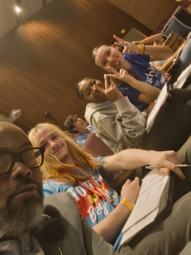 Maclle's tweet photo. Had a blast with our Cougars at the Y.E.T. conference! Future Teachers #Loading! π¨βπ« Effective Teachers Can Change The π!!! #TrainThemWhileTheyAreYoung @CyFairISD @cycreekhs https://t.co/pnBBD85Ofq