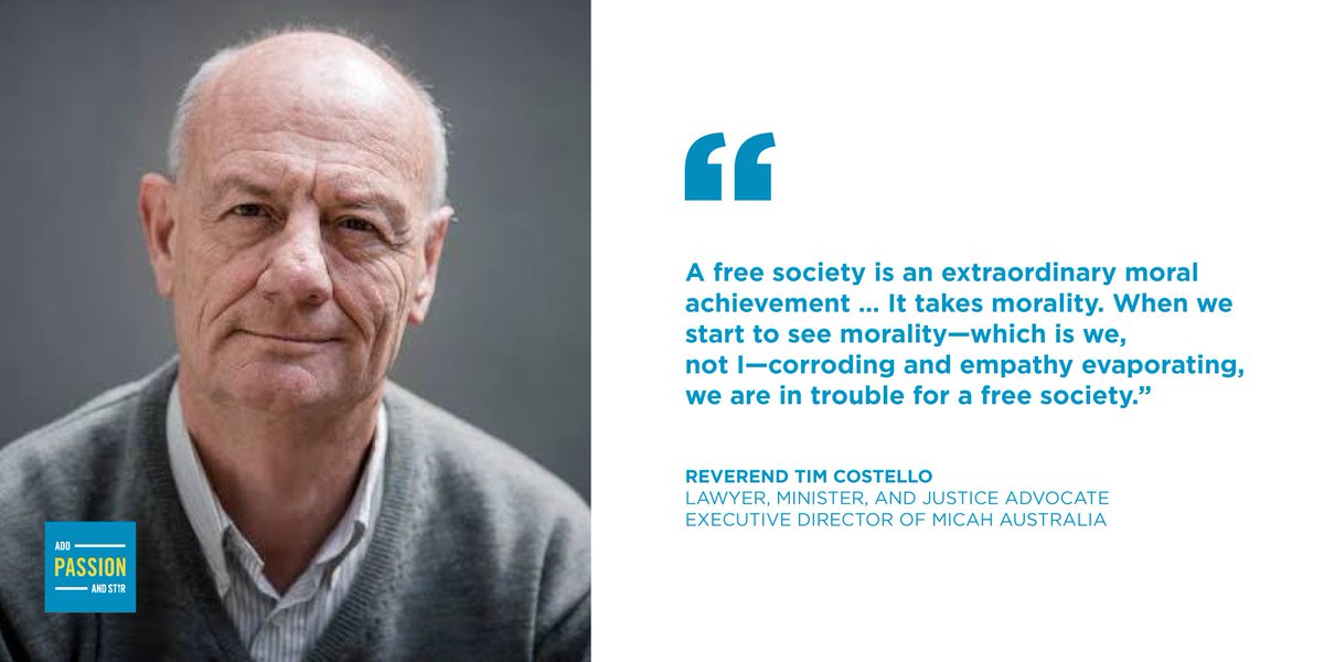 Dive into a powerful conversation on ethics and society with Tim Costello in our new #AddPassionAndStir episode. Listen now: bit.ly/4n5XxSS