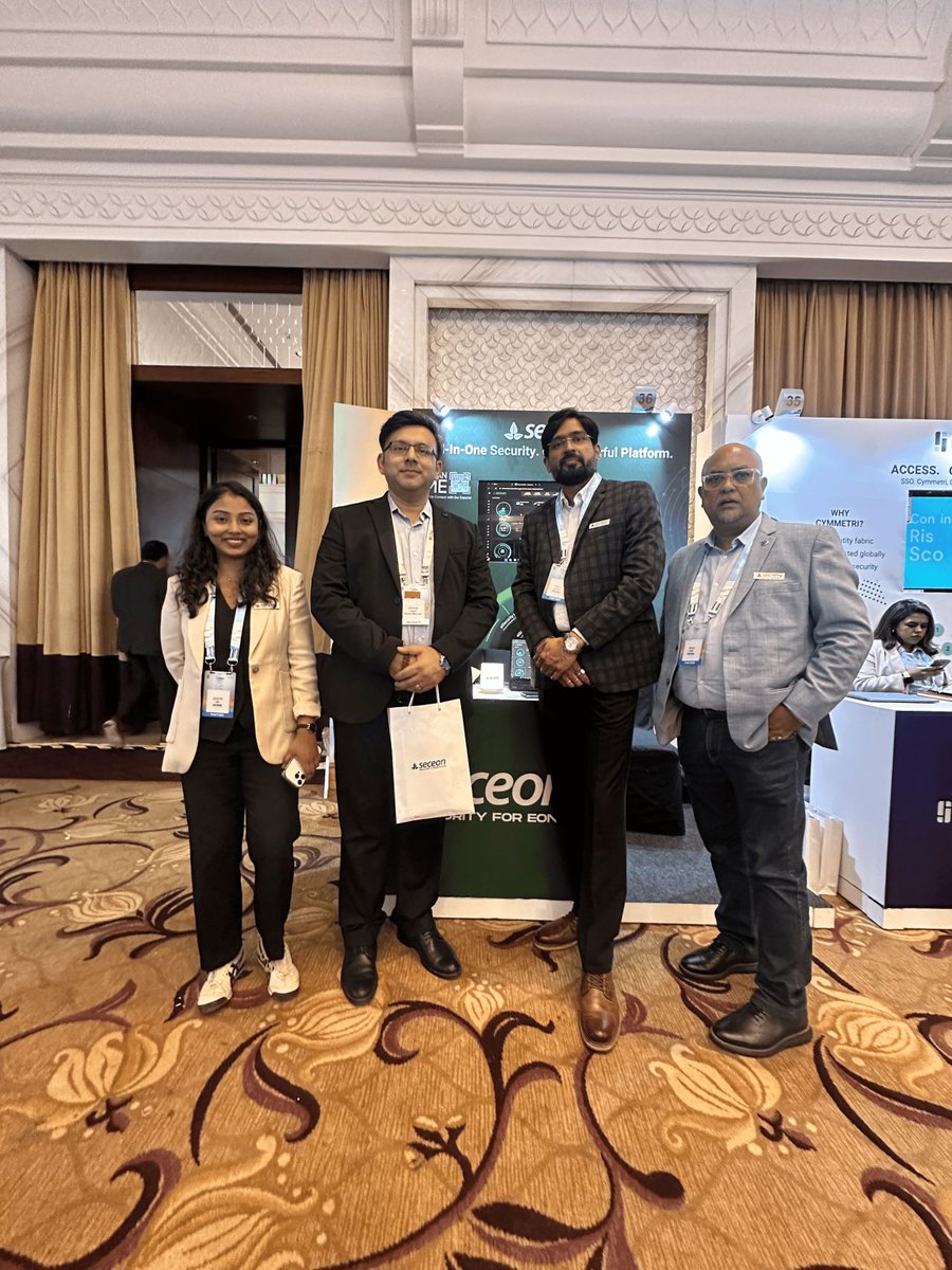 Seceon_Inc's tweet photo. ✨ Day 1 at #ETCISO2025, Grand Hyatt Goa = 🔥 energy!
Thanks to everyone who visited us at Booth 36 🚀
Missed it? Meet our experts tomorrow &amp; see how Seceon’s AI/ML-driven platform turns alerts into action.

#CyberSecurity #AI #ML #UnifiedSecurity #Seceon https://t.co/oBzdbnmC4h