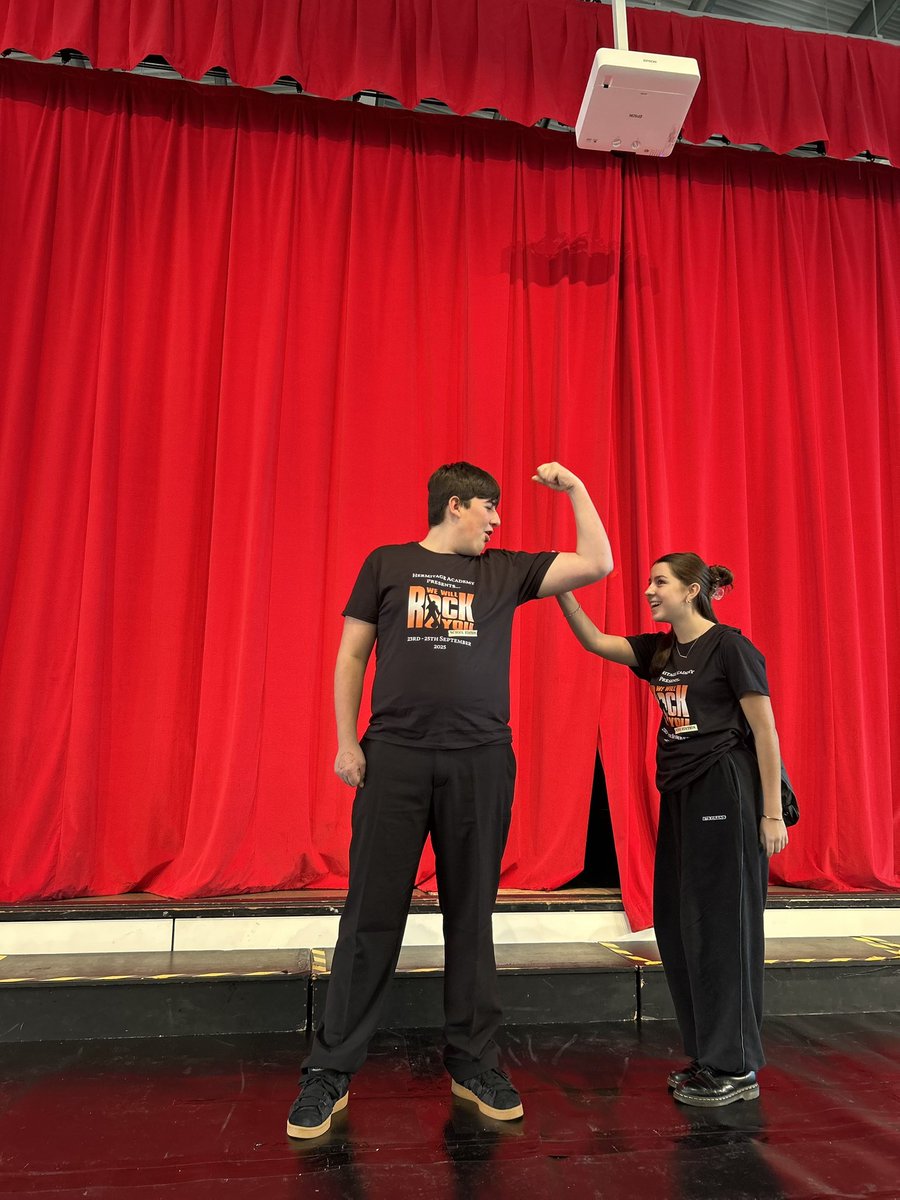 We Will Rock You Rehearsals - Oz and Brit