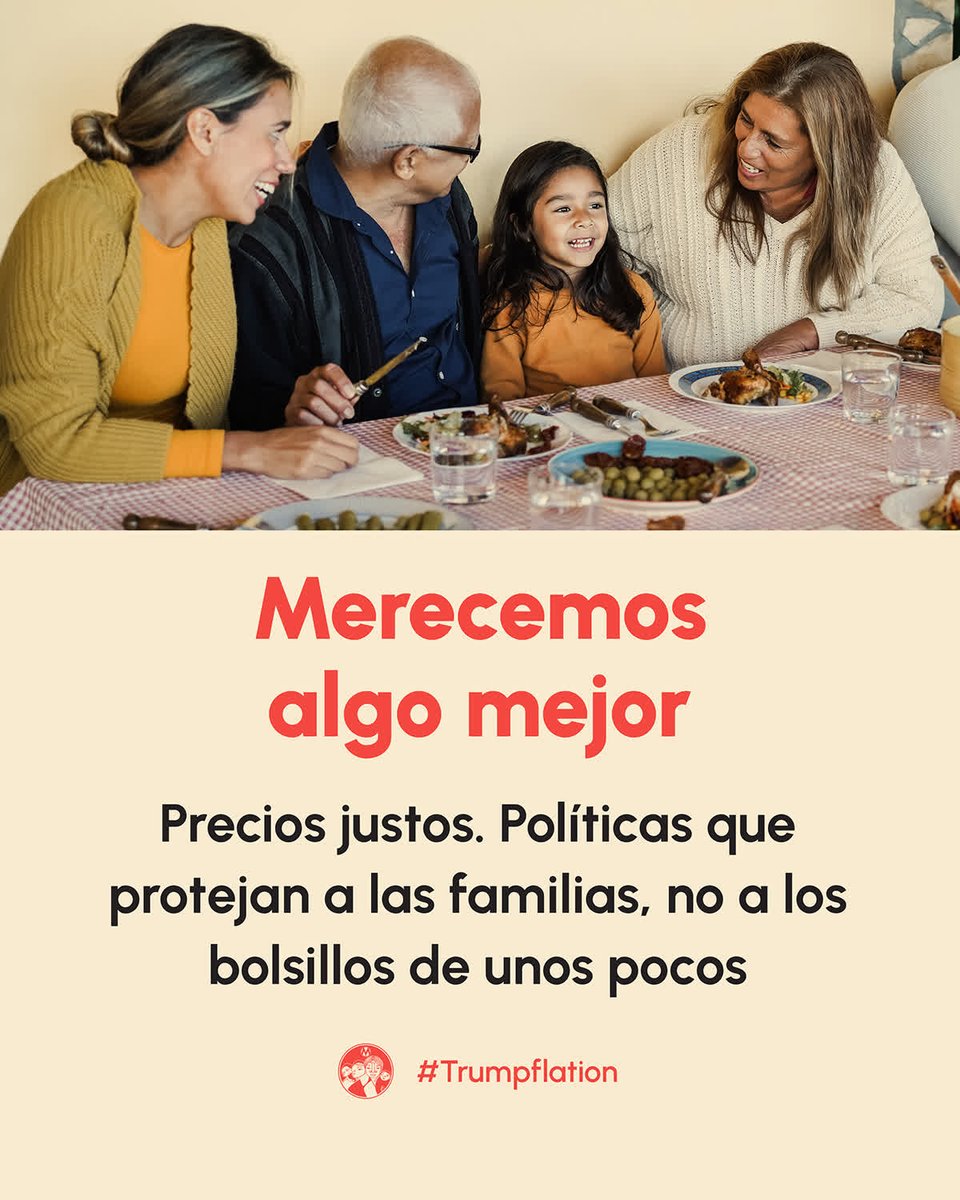 MamasConPoder's tweet image. Nuestros recibos no mienten 🛒💸
La comida sube cada semana mientras los millonarios se hacen más ricos.
Merecemos precios justos y políticas que pongan a las familias primero. ✊🏽
#Trumpflation #JusticiaEconómica #MamasConPoder