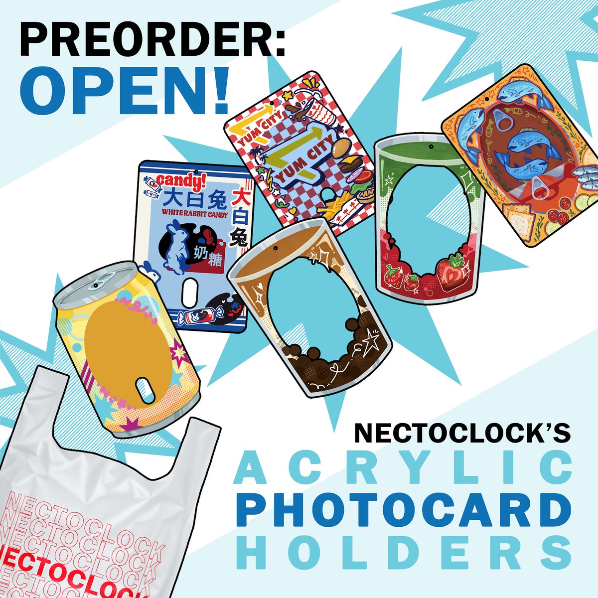 [RT APPRECIATED]
PREORDERS OPEN TIL OCT 10TH
Get your nectoshop pc holders now!!