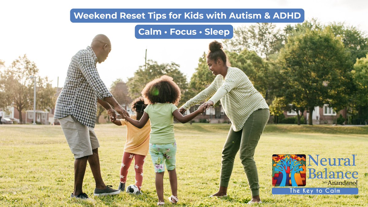 neural_balance's tweet image. Weekend Reset: Helping Kids Find Calm After a Busy Week 📷
By the time Friday rolls around, many families—especially those with kids on the spectrum—feel the stress of a long week. School routines are gone, energy is high, and meltdowns or restless nights often follow. Sound…