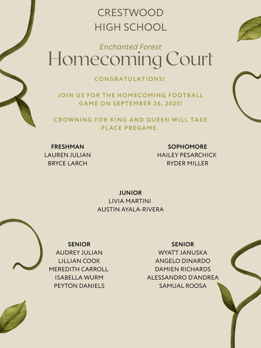 RedGreyCouncil's tweet photo. Congratulations to this year’s Homecoming Court!
The crowning of our Homecoming King and Queen will take place during the pregame ceremony at the Homecoming Football Game on September 26. https://t.co/Xy4nQehcSv