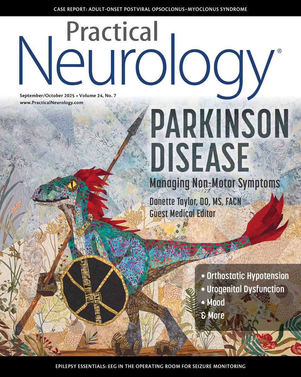PracticalNeuro's tweet image. 📢 New Issue Now Live: Medical Editor Dr. Danette Taylor  (@TrinityHealthMI) presents a deep dive on managing non-motor symptoms of #Parkinson&apos;s, including #sleep, #orthostatic #hypotension, #urinary dysfunction, &amp;amp; more. 

Read our new issue today: ow.ly/OOk850WZ4RV…